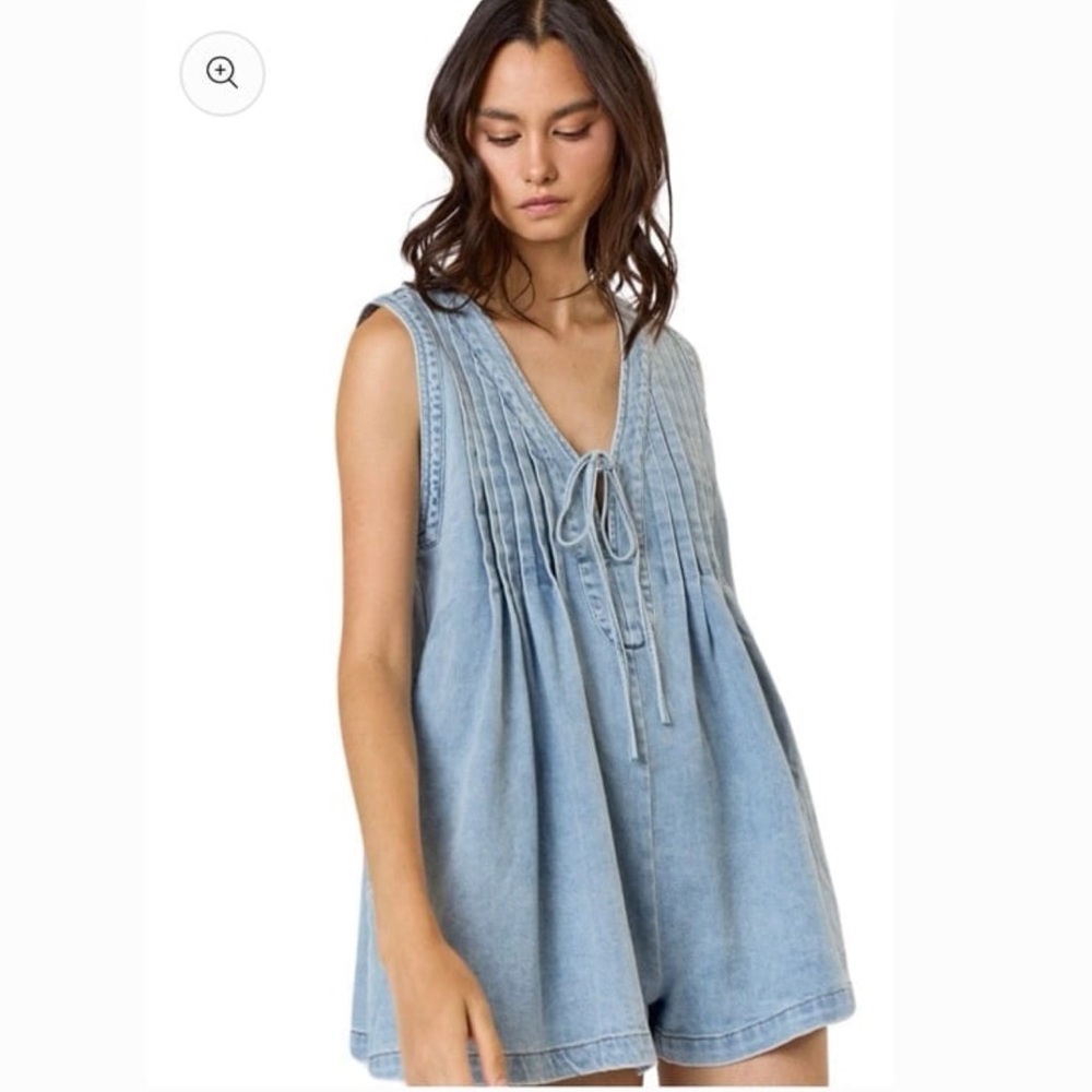 Denim romper